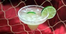 Beer Margarita with lime wheel