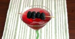 Blackberry Margarita garnished with blackberries
