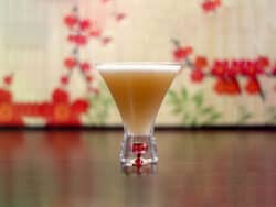 Douglas Fairbanks cocktail in stemless martini glass