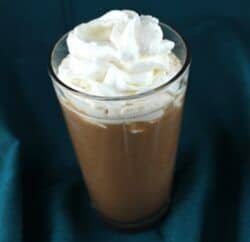 Frangelico Float drink with whipped cream
