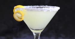 Closeup of Lemon Drop Martini