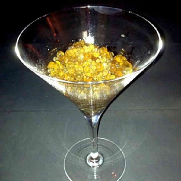 Rum Caviar in a martini glass