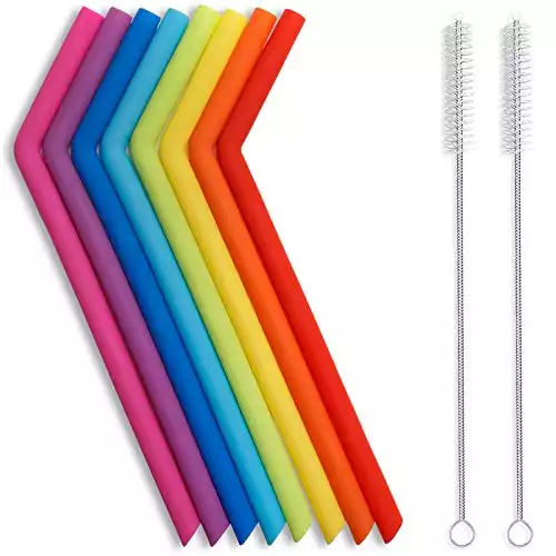 Hiware Reusable Silicone Straws