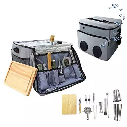 SKY FISH 13 -Pieces Bartender Kit for Travel & Picnics