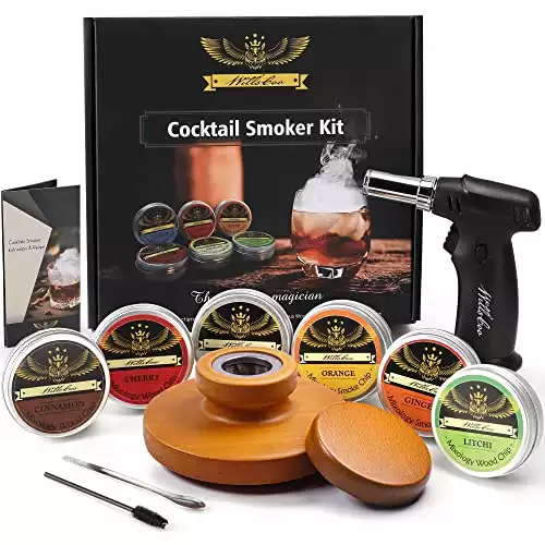 WillsCoo Cocktail Smoker Kit with Torch for Whiskey & Bourbon